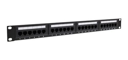 Patchera Patch Panel  Glc Cat 5e 24 Puertos Bocas Ce4025