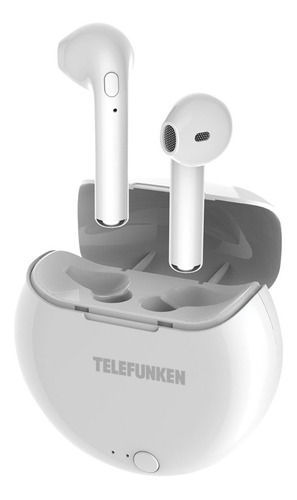 Audifonos Bluetooth Earbuds Telefunken Tf Ph320 - 101db Color Blanco