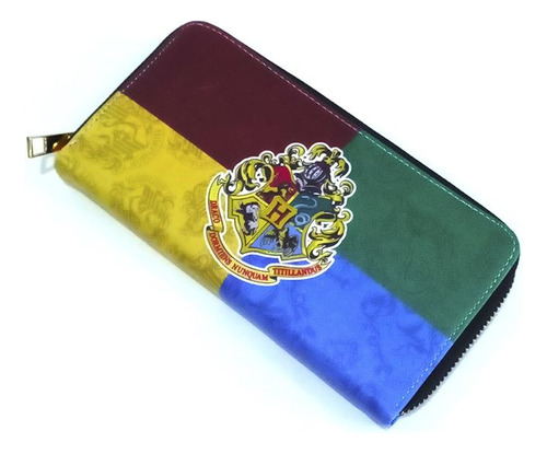 Billetera Larga Escudo Hogwarts Draco Dormains  Harry Potter