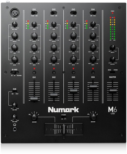 Numark M6 Usb Mixer De 4 Canales Para Dj Profesional Nueva