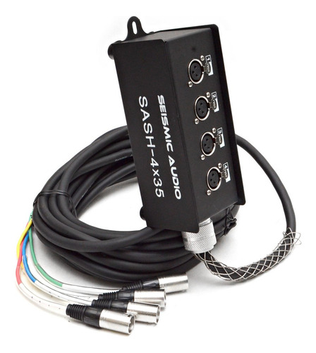 Seismic Audio - Sash-4x35 - Cable De 4 Canales Xlr Send Sub.