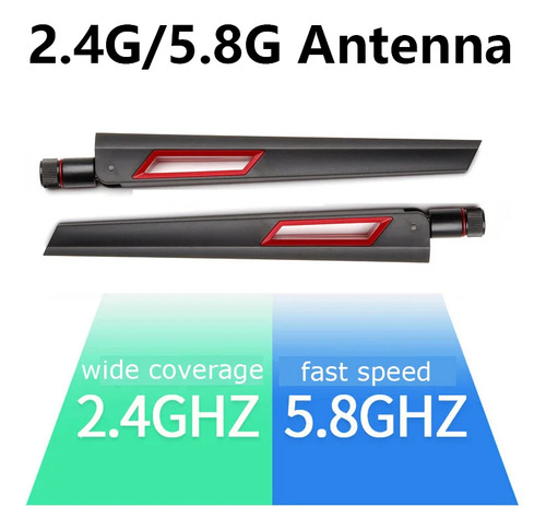 Antena Wifi Universal Modem Drone Dji 12 Dbi 2.4 5 E 5.8 Ghz