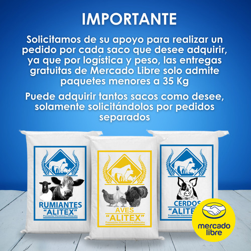 Sal Mineral Y Vitamínica Cordero Creep Feeding 30 Kg Alitex