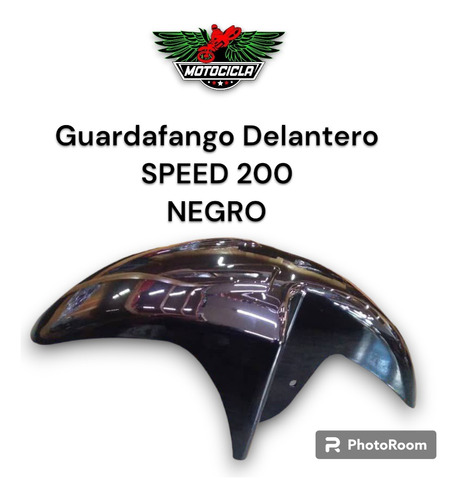 Guardafango Delantero Moto Speed 200 Negro