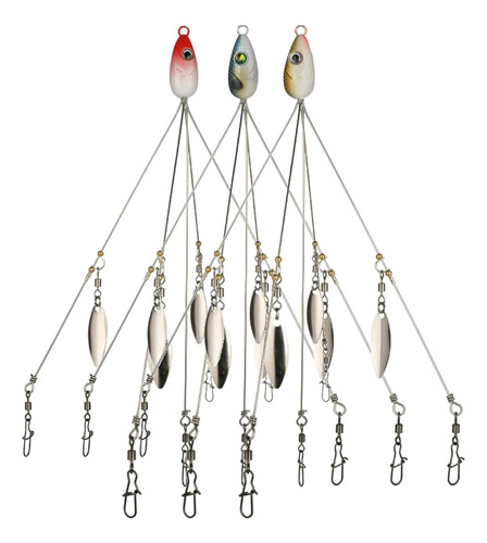 5 Arms Alabama Rigs Para Pesca De Lubina, Swimbait, Kit De S