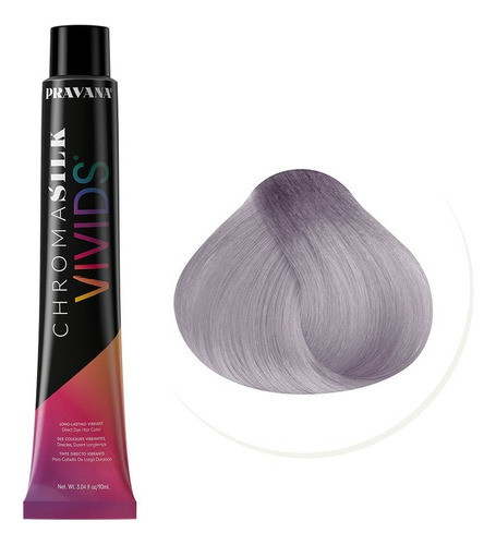 Tinte Cabello Pravana Chromasilk Vivids Varios Tonos Colores Smokey Silver