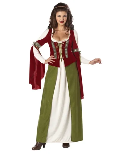Disfraz De Doncella Marian Para Mujer Talla: S Halloween