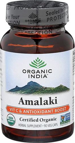 Organic India, Amalaki Orgánico, 90 Cápsulas Vegetales