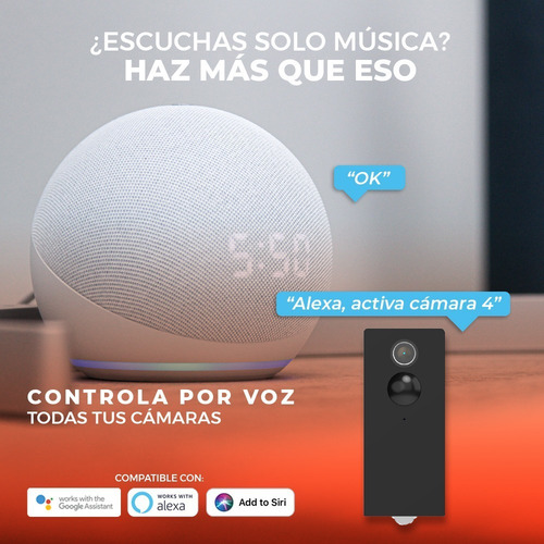Cámara Smart Exterior Wifi Visión Nocturna Recargable Tecnolite Connect