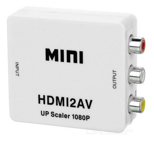 Conversor De Vídeo Av Para Hdmi Universal 1080p Rca