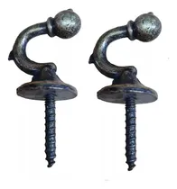 Comprar Ganchos Para Agarraderas De Cortinas Par De Metal Deco