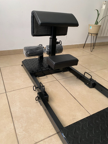 Maquina Multigym 3 En 1 Hip Thrust - Bulgaras Y Sentadillas Negro Negro
