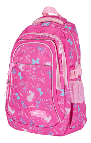 Kit Escolar Mochila Lonchera Lapicera Aristogatos Rosa