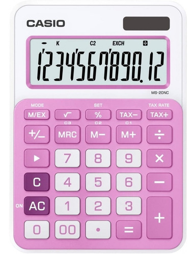 Imagen 1 de 2 de Calculadora De Escritorio Casio Ms 20 Nc Visor Grande