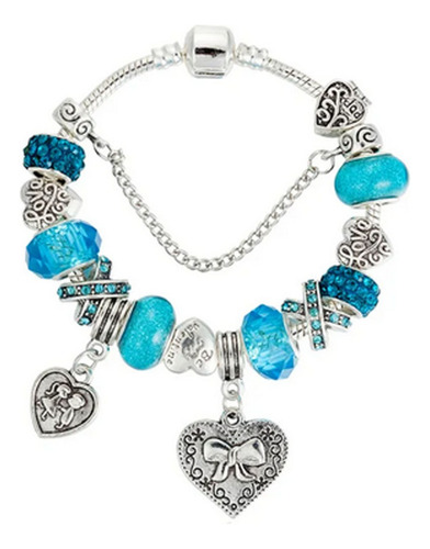 Pulsera Multidijes Hearth Celeste 