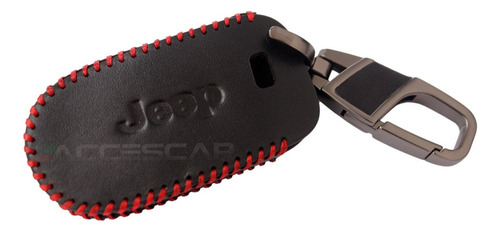 Sjk Funda De Cuero For Llave De Asistencia + Llavero Jeep