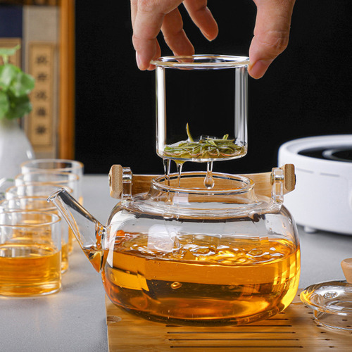 Tetera De Vidrio Multiusos, Tetera De Oficina, Té Transparen