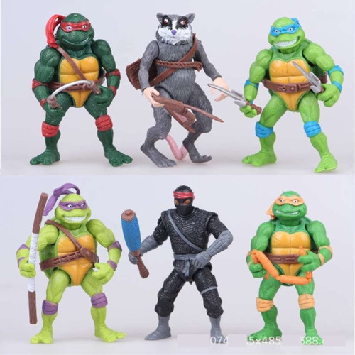 Coleccion Completa Tortugas Tortu Ninja 6 Figuras Originales