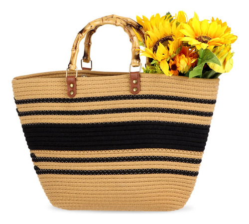 Bolso De Playa De Verano Con Asa Superior Bolsos De Mano Tre