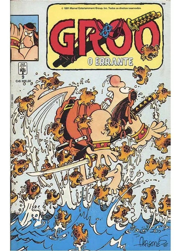 Hq Groo O Errante Nº9 Janeiro 1991 Editora Abril Excelente!