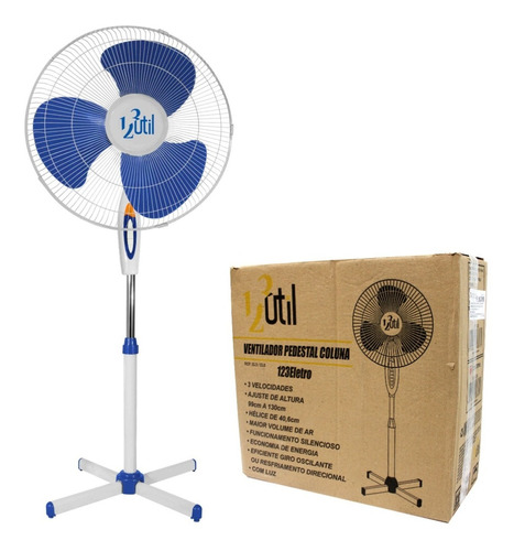 Ventilador 40 Cm De Coluna 220 V Até 1.30m Altura + Nf 