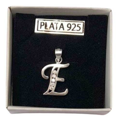 Imagen 7 de 10 de Conjunto Plata 925 Cadena Con Tu Inicial Swarovski Garantía