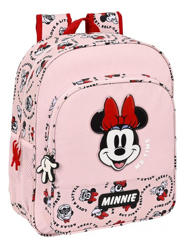  Mochila Minnie Mouse De Espalda 38 Cm