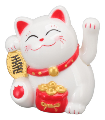 Decoración De La Suerte China Con Forma De Gato Ondeando Con