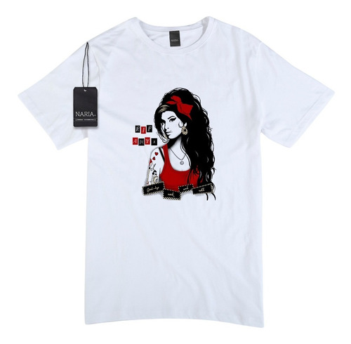 Remera Hombre Amy Winehouse Dibujo Art Logo - Muaw2