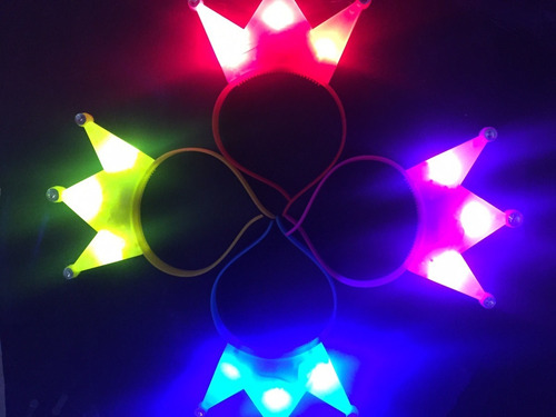 Imagen 2 de 9 de Pack Luminoso Lentes Rompecocos Vinchas Led Combo Cotillon