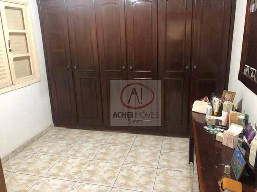 Imagem 12 de 14 de Casa Térrea Com 2 Dormitórios, 2 Banheiros, 2 Vagas De Garagem, Com Edicula, À Venda, 165 M² Por R$ 620.000,00 - Marapé - Santos/sp - Ca1680