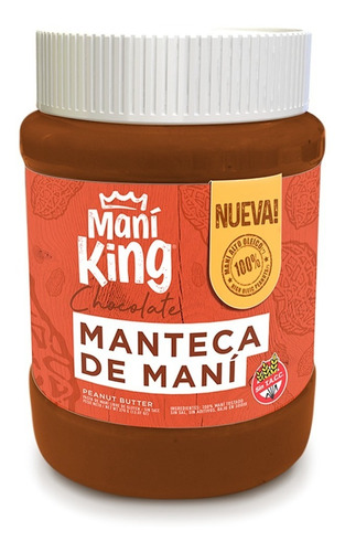 Manteca De Mani Maniking Chocolate 350gr Berazategui