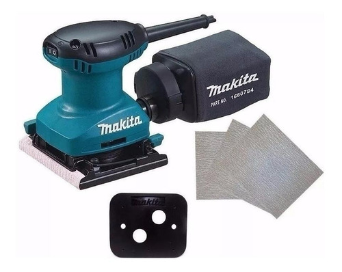 Lijadora orbital Makita BO4557 azul 180W 220V
