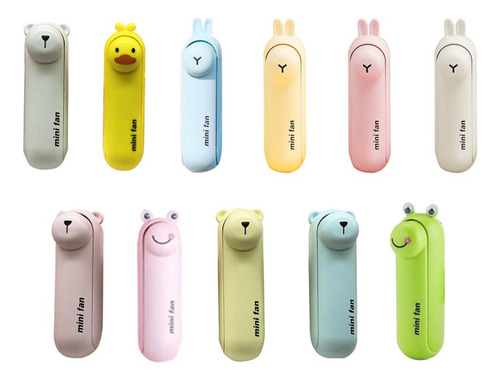 Mini Ventilador Recargable Con Llavero Powerbank De 2000 Mah