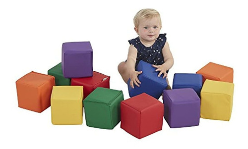 Ecr4kids Softzone Toddler Play Soft Blocks, Primario (12 Pie