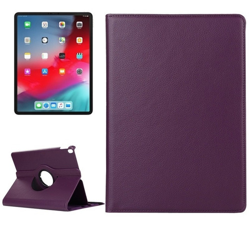 Imagen 3 de 7 de Funda iPad Air 3 2019 Pro 10,5 Giratoria 360° Símil Cuero #