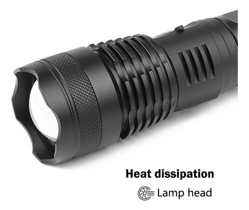 I Bright Xhp50, 5 Modos, Led, Recargable Por Usb, Aluminio,