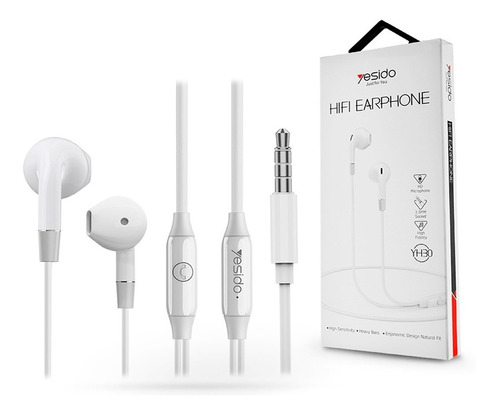 Audífonos Earphone Hifi Yesido Yh30 Manos Libres