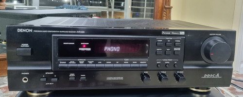 Denon Receiver Avr-600 Stereo Entrada Tornamesa. Excelente (Usado)