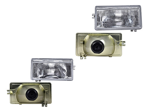 Par Juego Faros Nissan Tsuru I 1985 - 1987 Samurai Depo Qwe