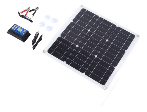 Kit De Panel Solar De 30 W, Celdas De Salida Usb Dc, Control