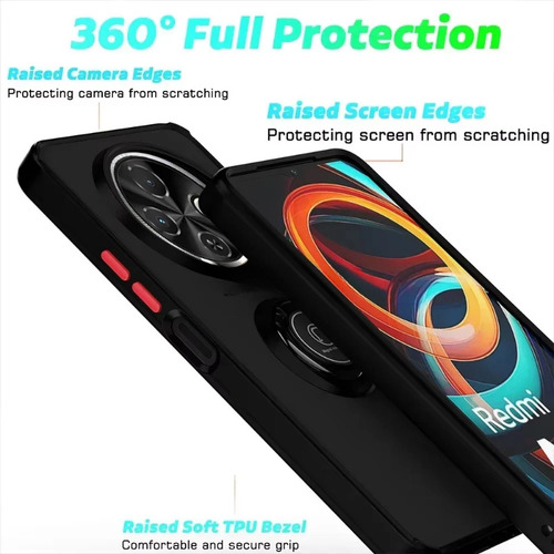 Ay Funda Para Tecno Spark 30c Camon Textura Piel Anillo