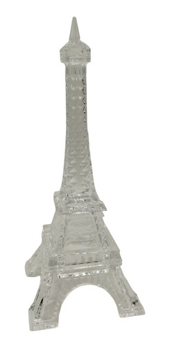 Torre Eiffel De Acrílico Decoração Coleção 22cm Luxo Mesa  