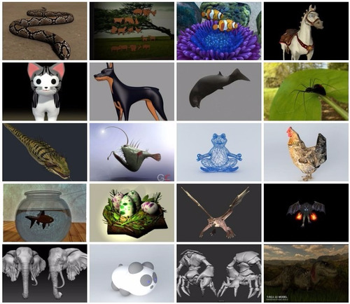 Archivo Stl Router O Impresora, Animales Vol.2