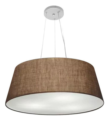 Lustre Pendente Cone Md-4002 60x50cm Café - Bivolt