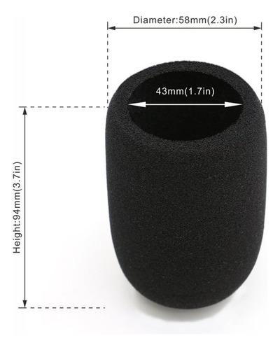 Youshares Mic Windscreen 2 Pcs For Audio-technica At2020