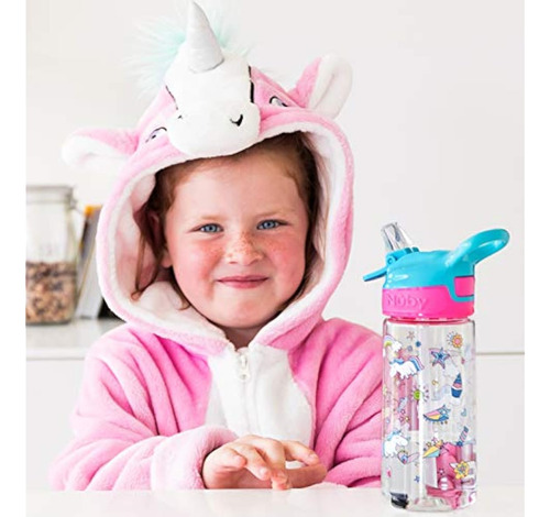 Nuby Push Button Flip-it Soft Spout Tritan Water