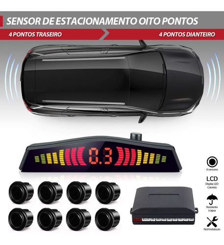 Sensor Dianteiro E Traseiro Hrv Hr-v 2021 8 Pontos