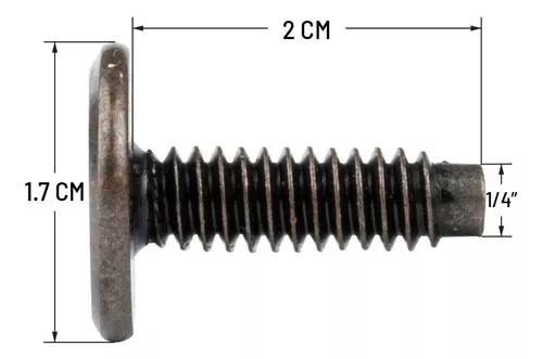 Tornillo Conector Tuerca Union Muebles 7cm X 1/4 100pzs