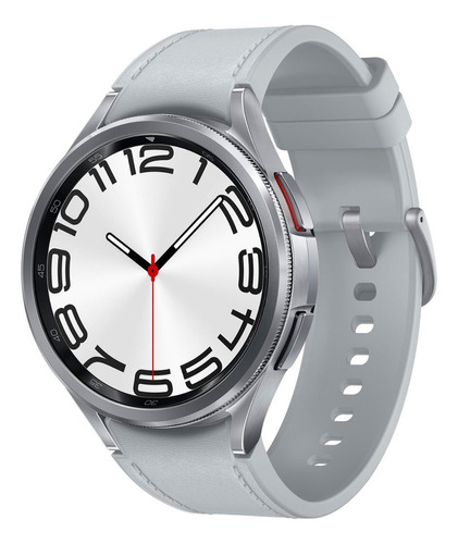 Samsung Galaxy Watch 6 Classic 47mm Plata Color de la caja Plateado Color de la correa Plateado Color del bisel Plateado Diseño de la correa Plateado